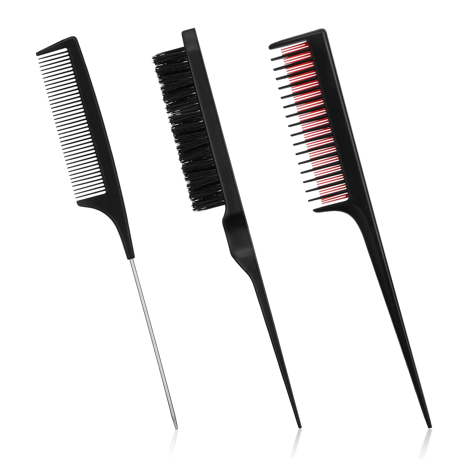 Patelai Hair Styling Tools Comb Set Includes 3-Piece Hair Brush Teasing Comb Set