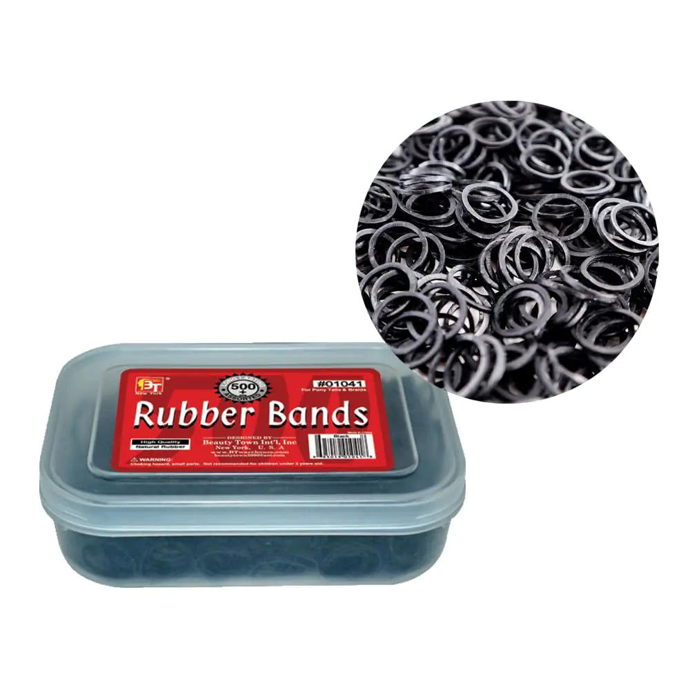 500 Pcs Rubber Bands Hair Band Soft Elastic Hair Accessories (Black - 500)