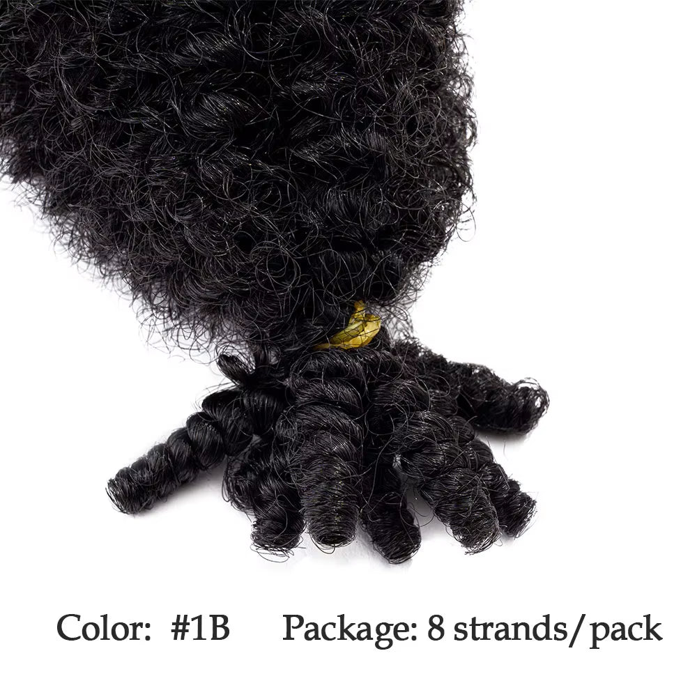 16 Inch Synthetic Crochet Braids Hair Marley Twist Braiding Hair Kinky Twist Hair Pre-Fluffed Spring Twist Hair Wrapping Hair