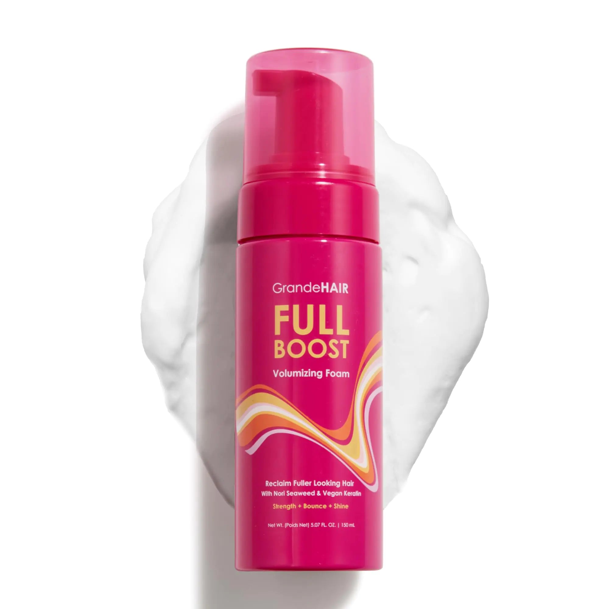 Grande Cosmetics Volumizing Hair Foam For Instant Volume Body & Fuller Looking Hair Hair- Non-sticky