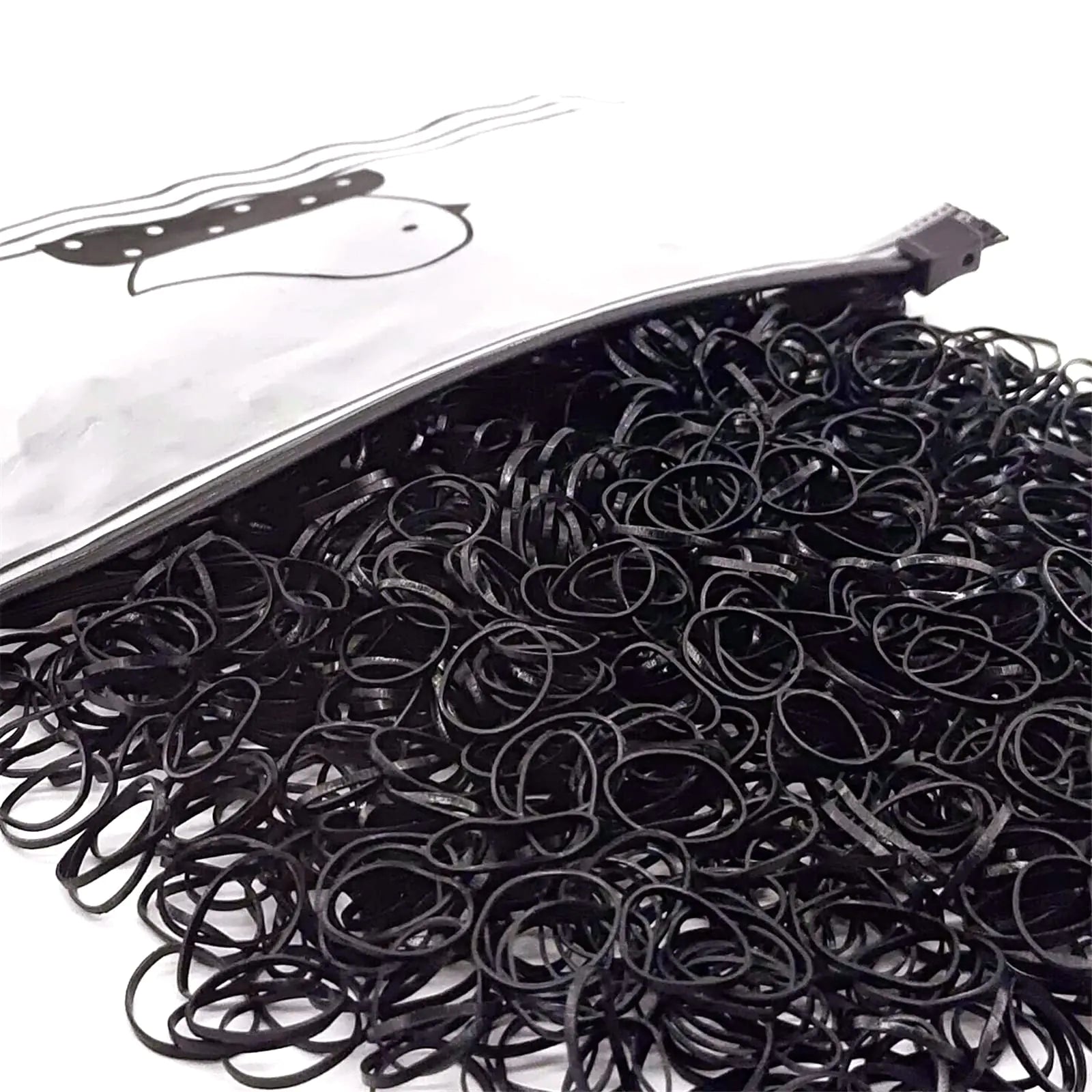 1500pcs Mini Hair Rubber Bands Non-slip Rubber Hair Bands
