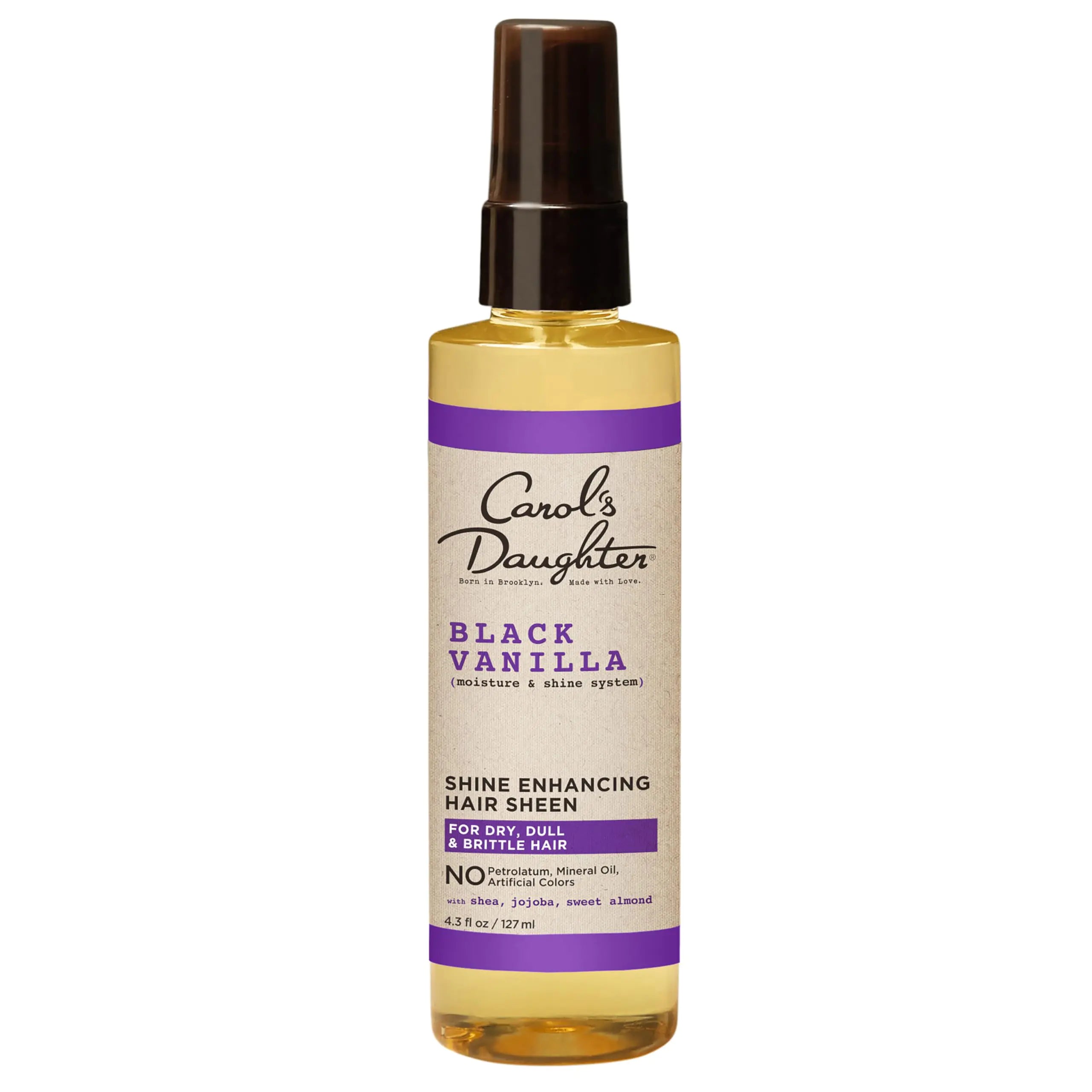 Carols Daughter Black Vanilla Hair Sheen for Curly Wavy 4.3Fl Oz