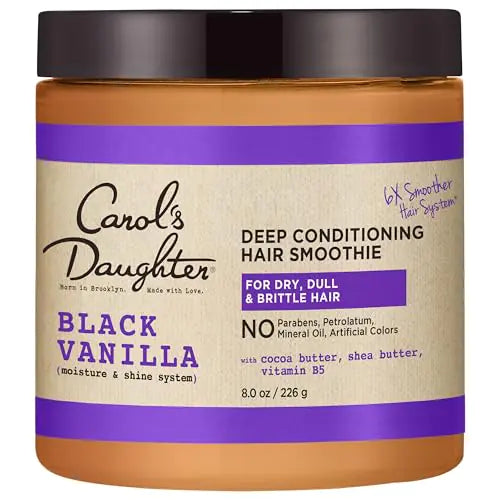 Carols Daughter Black Vanilla Hair Smoothie for Curly Wavy 8 Oz