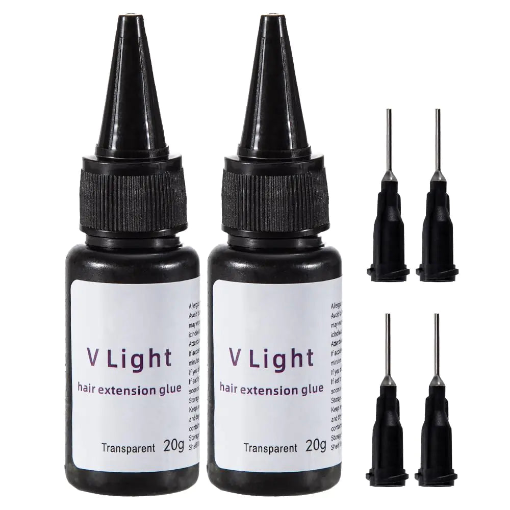 V Light Hair Extensions Glue UV Hair Extensions Glue (20g/2 Pack)